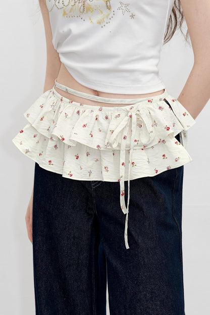 Floral Elegance Waist Skirt