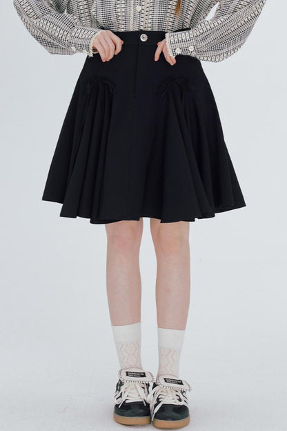 Butterfly shadow A line skirt