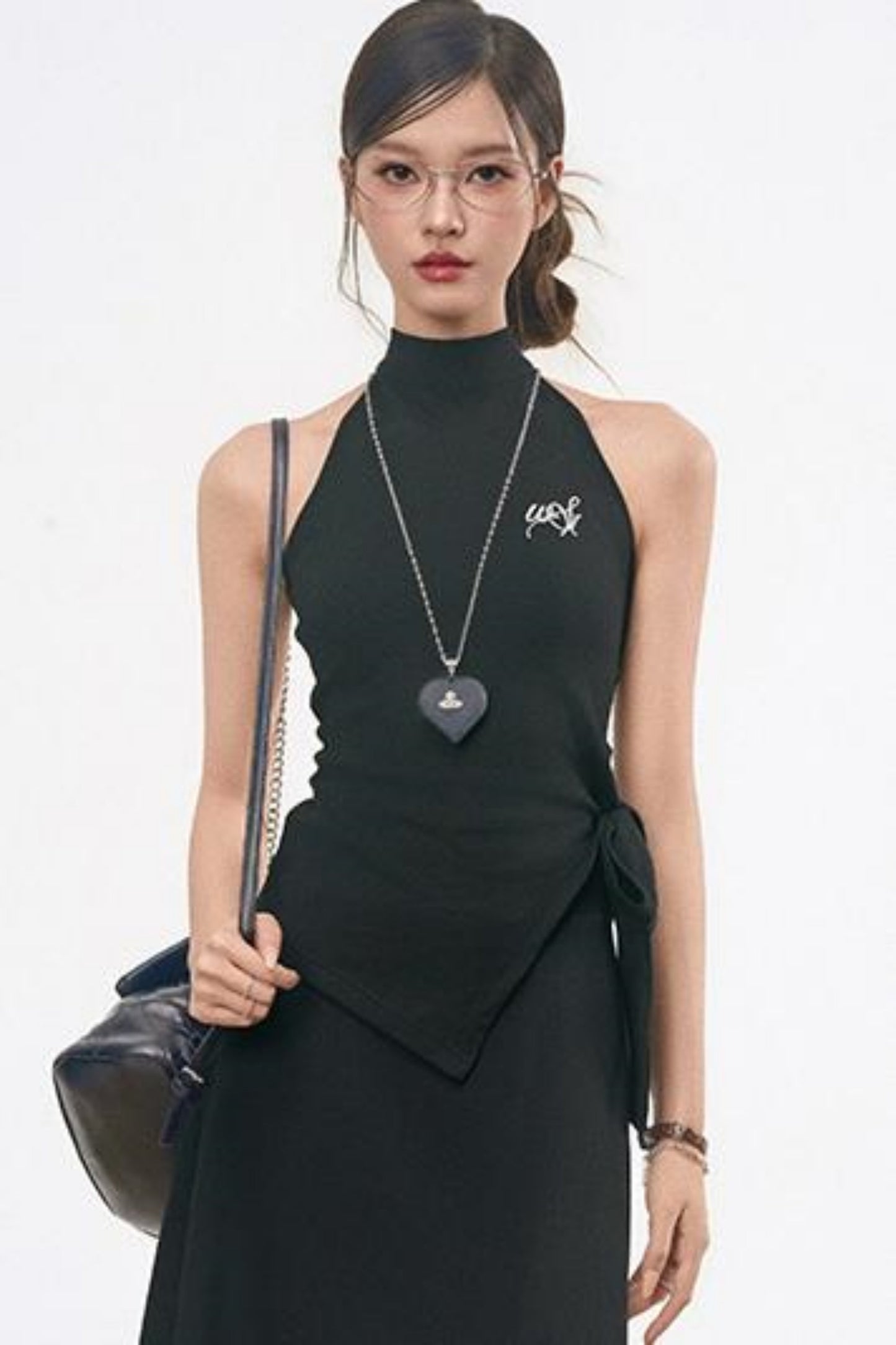 Chic Knit Tie-Top Skirt Set-Up