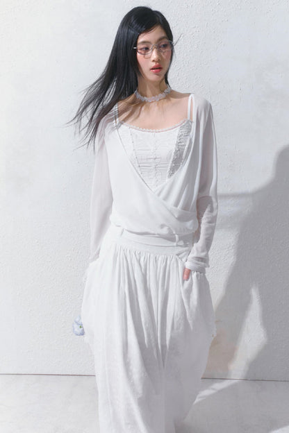 Dreamy White Lei Pod Skirt