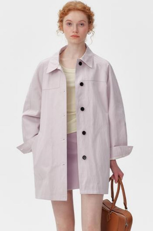 Purple Pink Trench Coat
