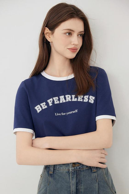 Modern Oversized Letter T-Shirt