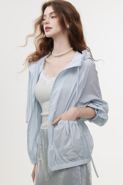 High-Waist Sequin A-Line Skirt