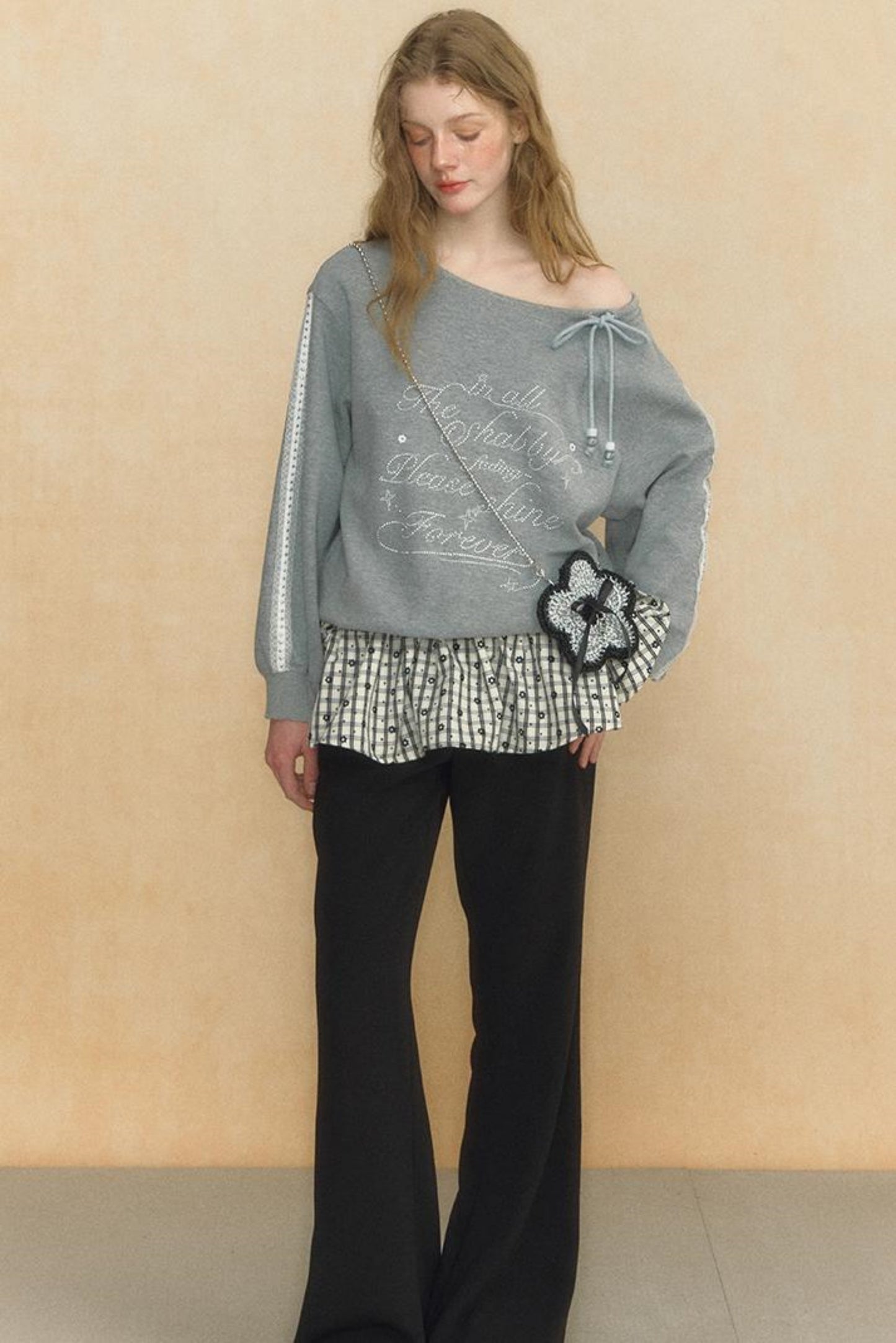 Slouchy One-Shoulder Sweater