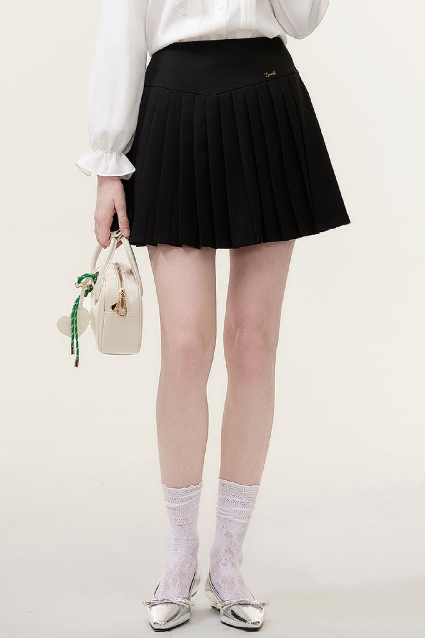 Pleated Mini Skirt