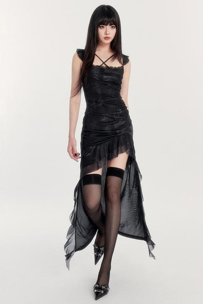 Flowing Ribbon Dress