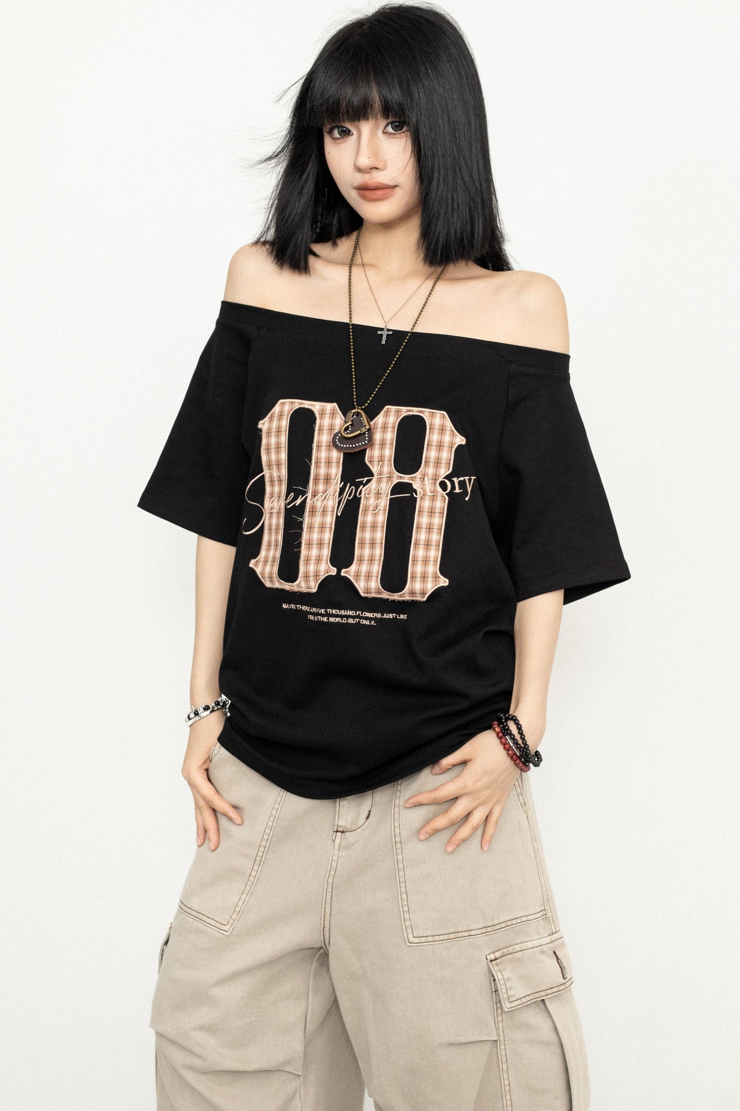 Retro Spice Girls One-Shoulder Tee