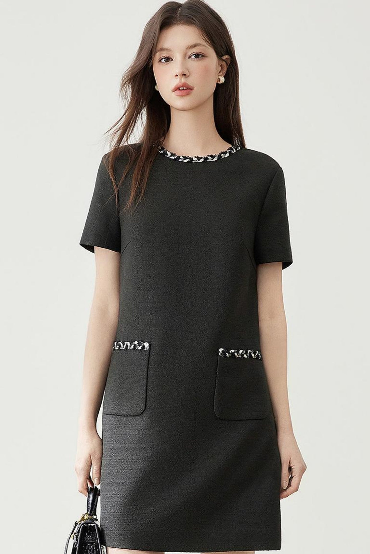 Gold Breeze Short-Sleeve Dress