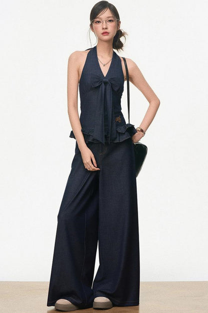 Chic Tencel Denim Suit Set-Up