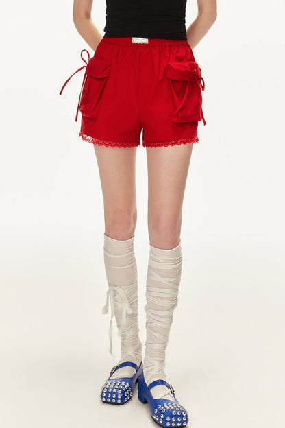 Embellished Lace Shorts