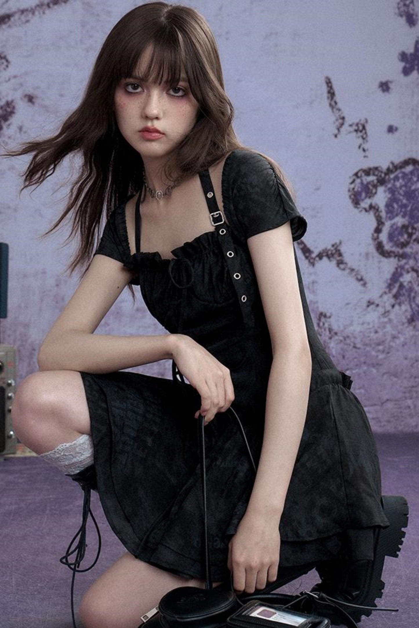 Coolred Peplum Drawstring Dress