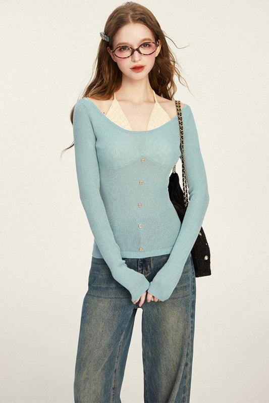 Pure Desire Fake Two Sweater