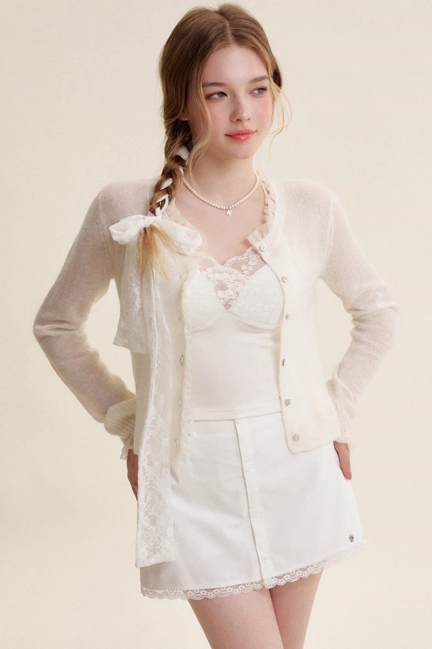 Lace Petal Slim Camisole