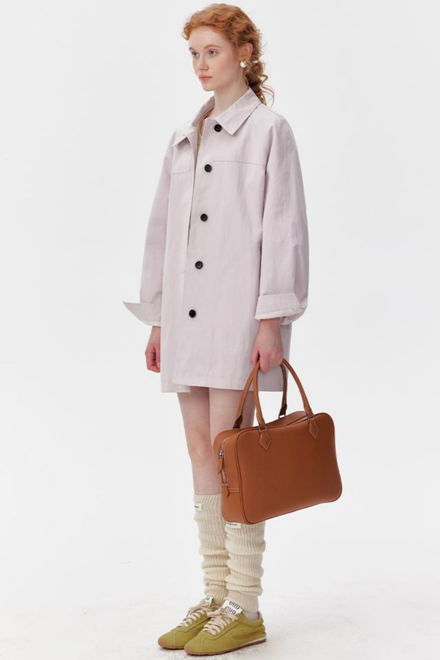Purple Pink Trench Coat