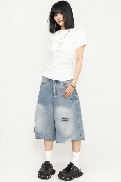 Y2K Sweetheart Shoulder Tee