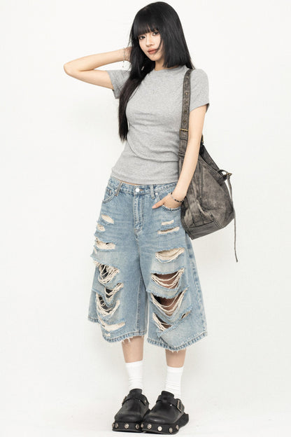 Y2K Sweetheart Shoulder Tee