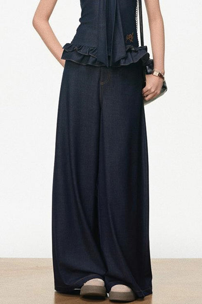 Chic Tencel Denim Suit Set-Up