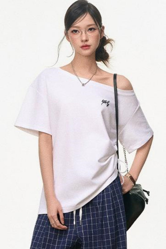 Tricolor Shoulder Top