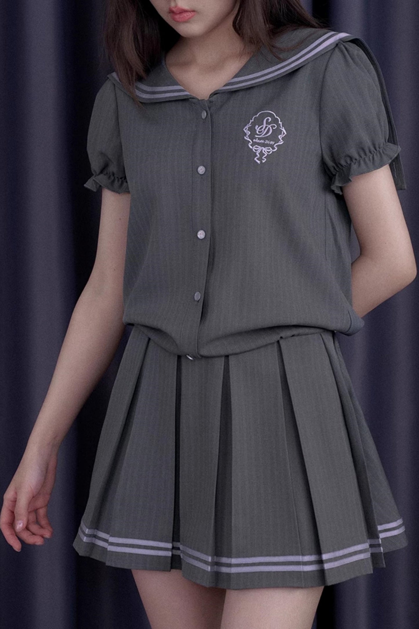 Gray Sailor Dress