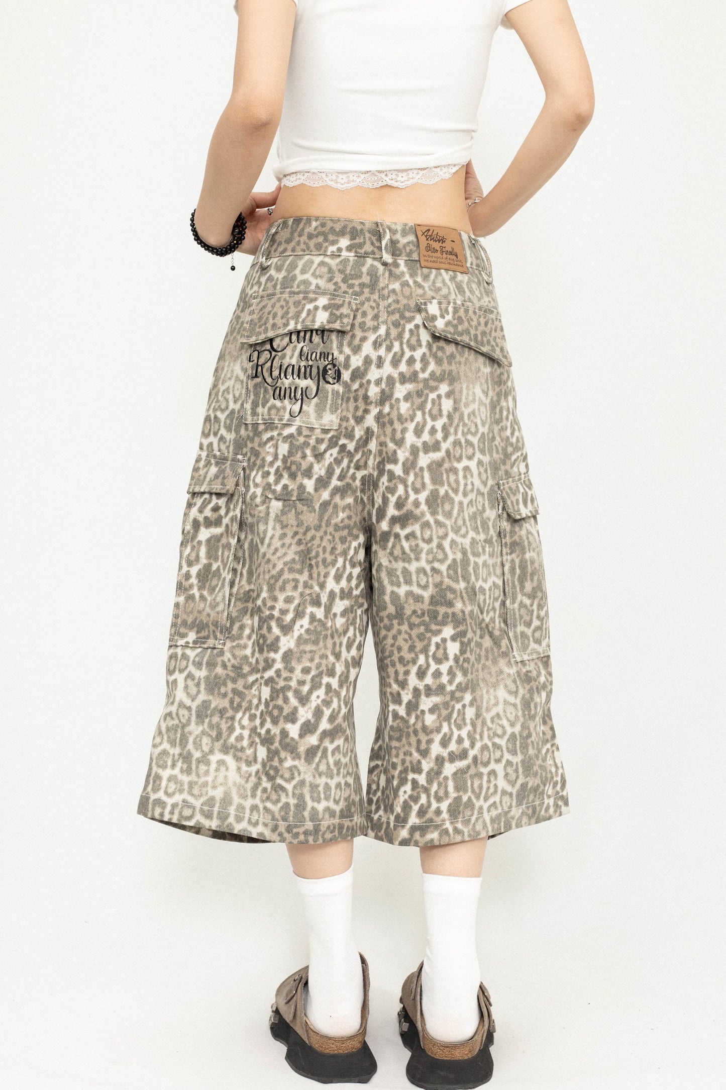 Leopard Wide-Leg Pants