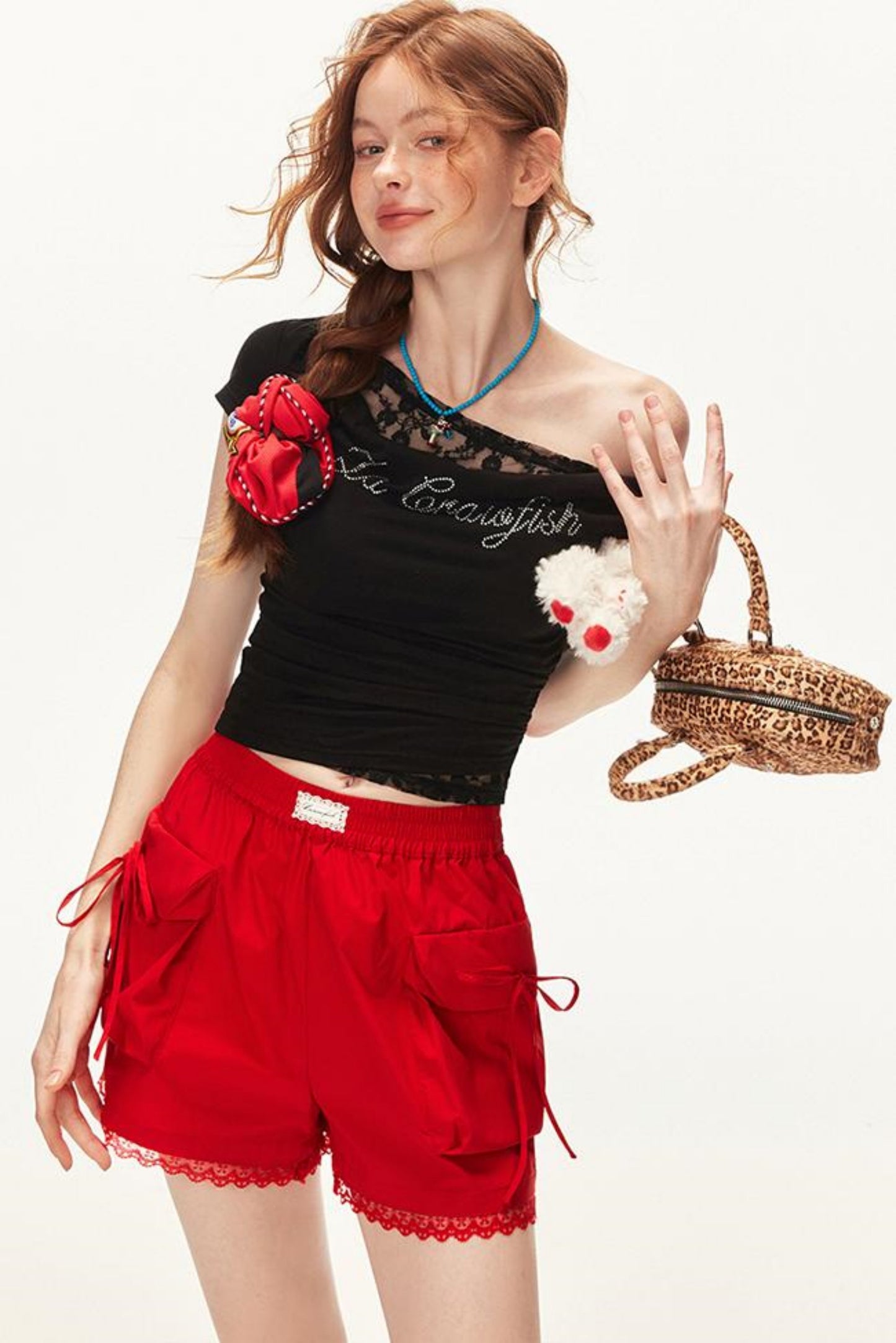 Embellished Lace Shorts