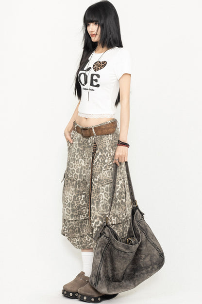 Leopard Wide-Leg Pants