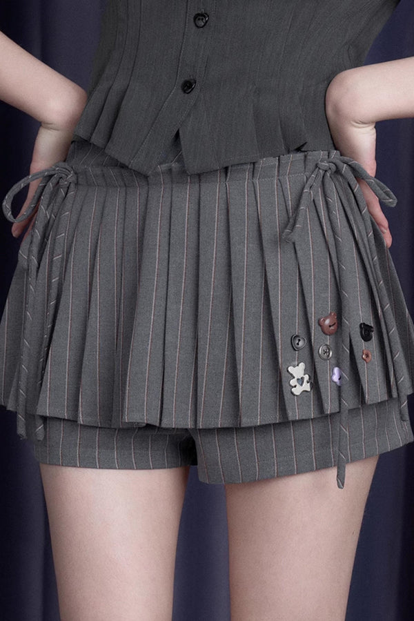 College Chic Studded Pants-Skirt