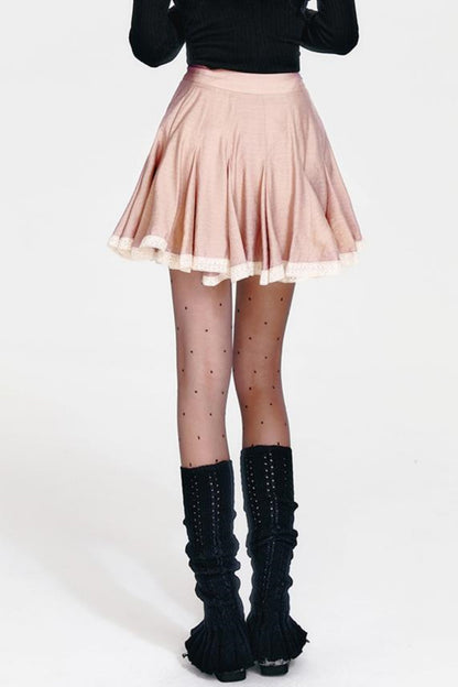 French Pink Rose Half Skirt