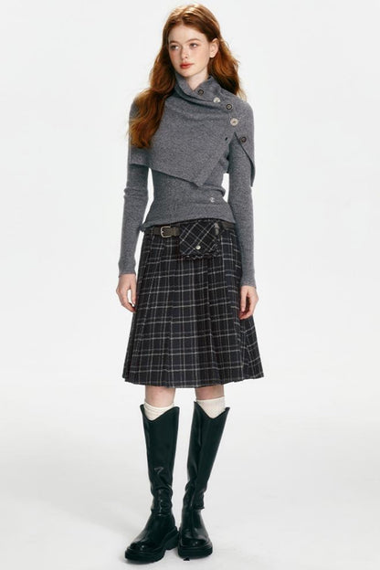 Slim Fit Knit Sweater Set-Up