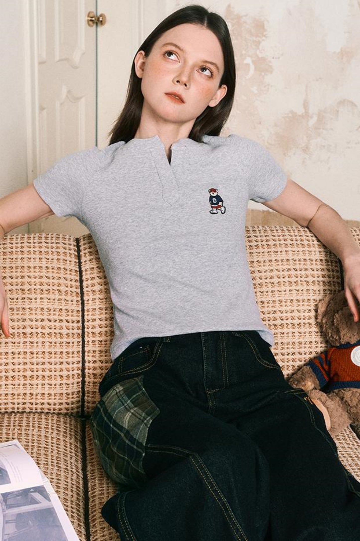 Fit V Neck Short Sleeve T-Shirt