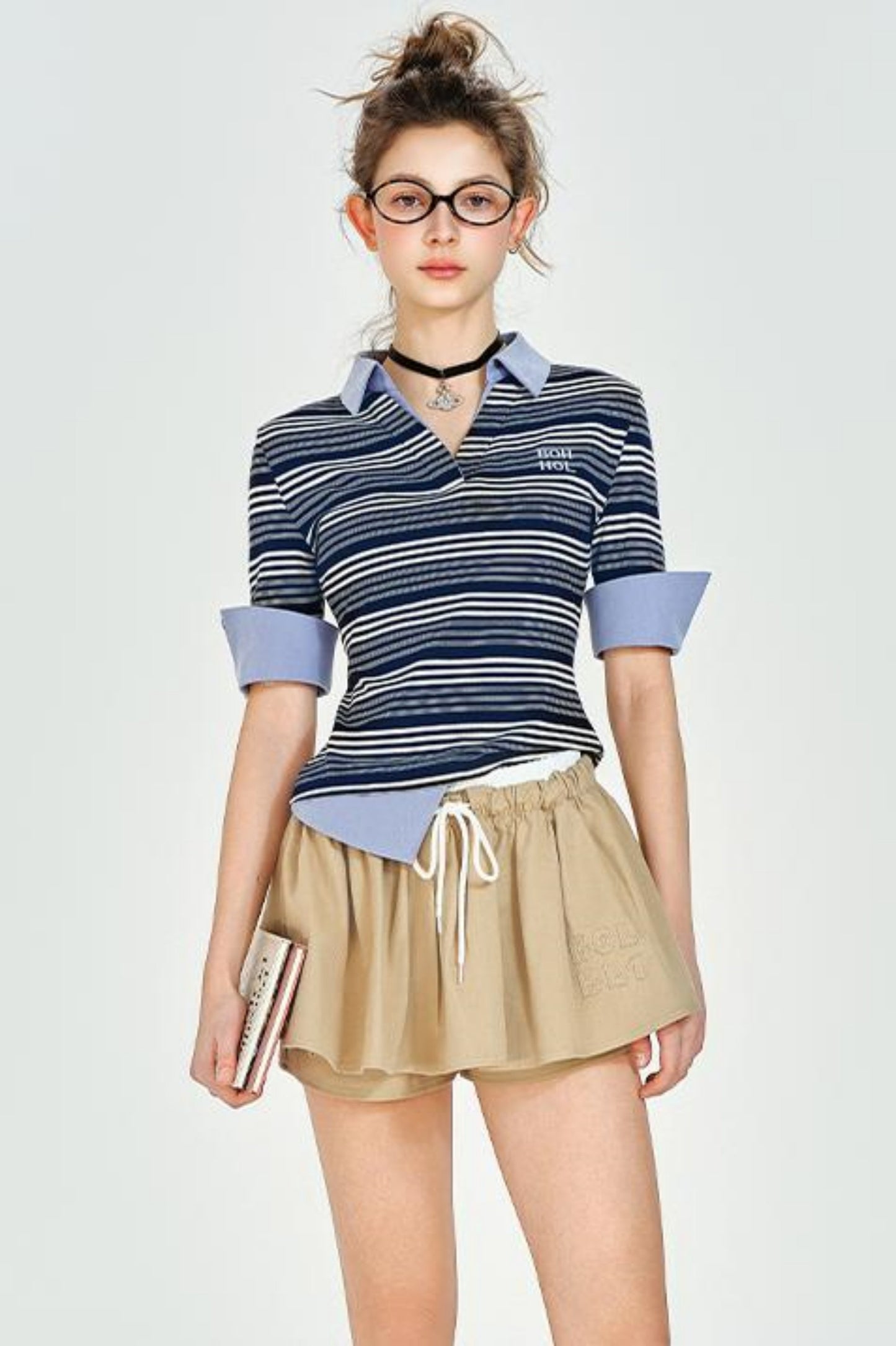 Color Clash Polo Tee