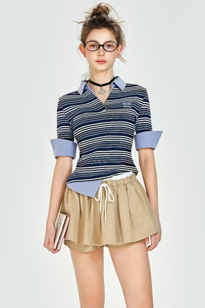 Color Clash Polo Tee