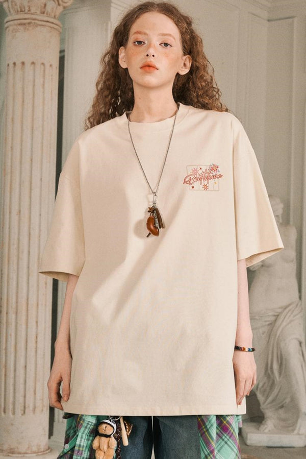 Firework Print Slim Fit T-Shirt