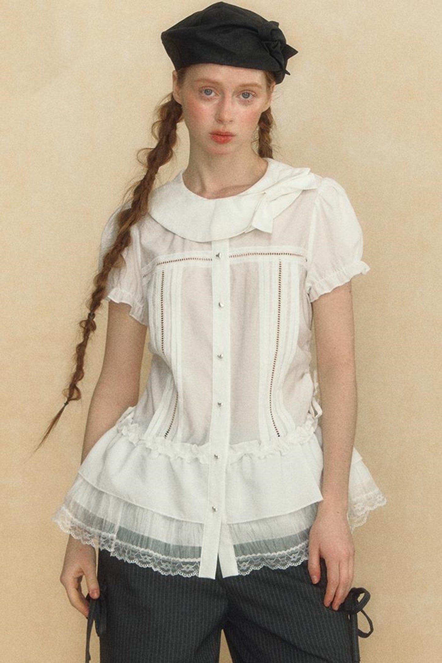 Puff Sleeve Vintage Blouse