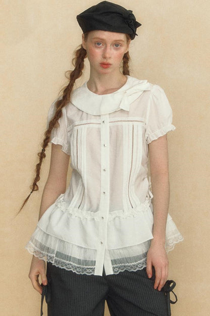 Puff Sleeve Vintage Blouse