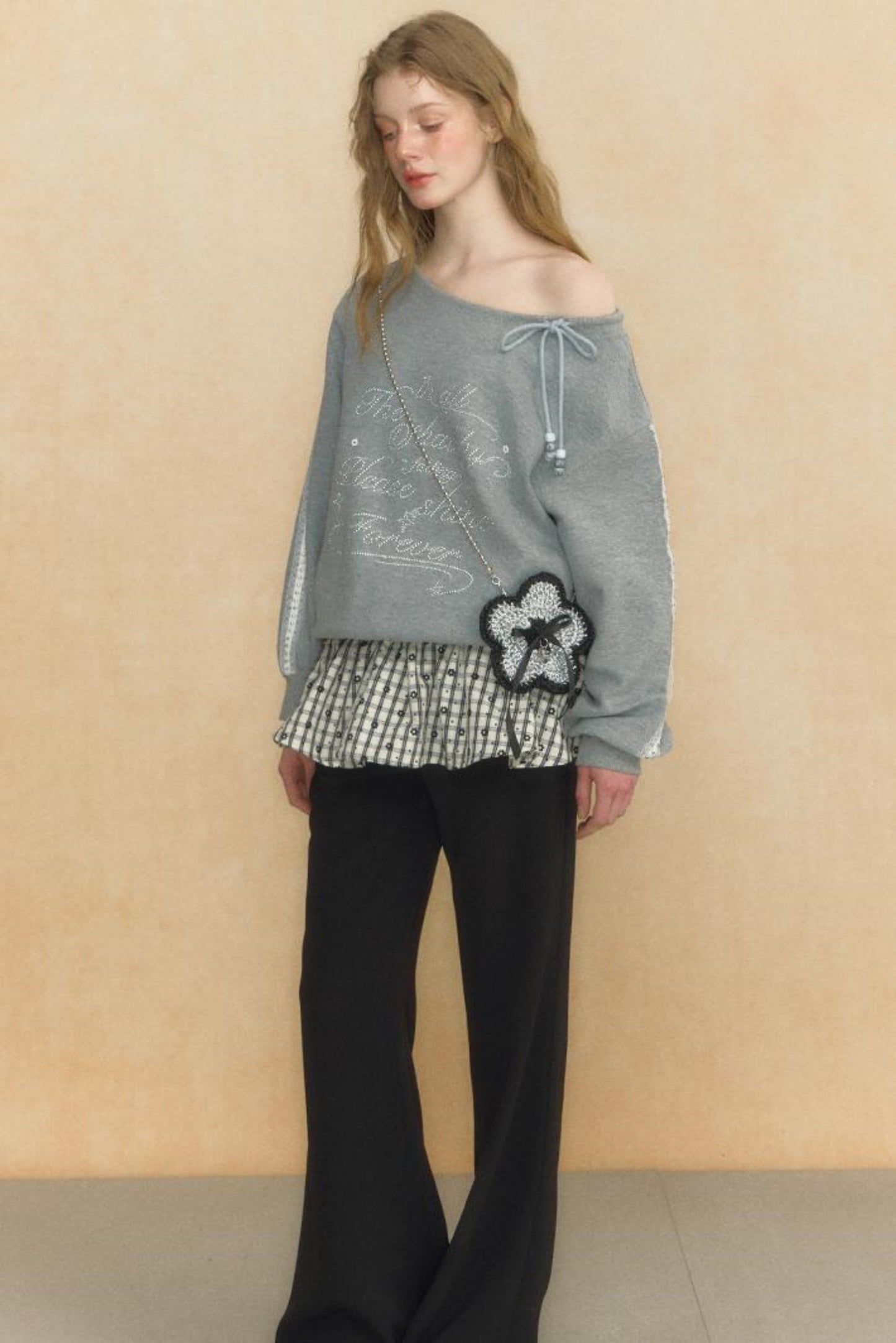 Slouchy One-Shoulder Sweater