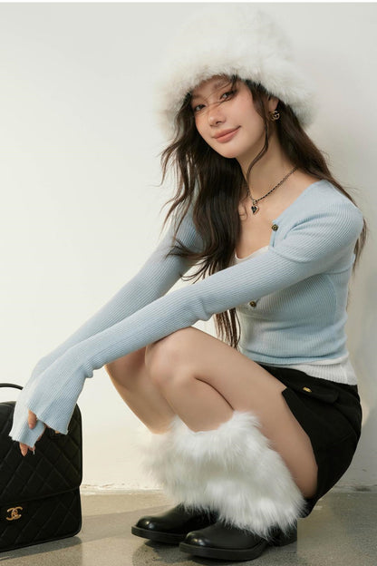 Color-block Knit Top