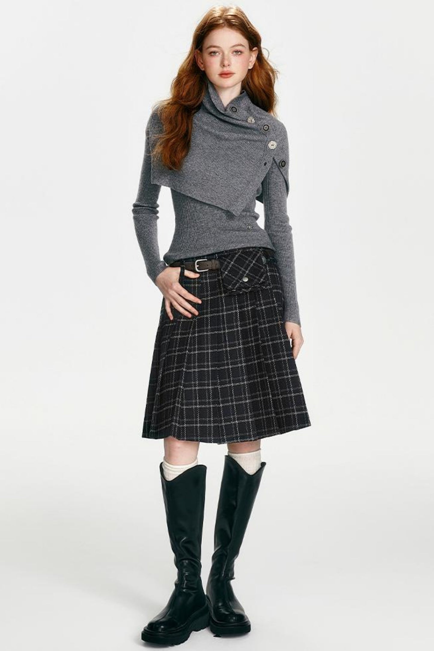 Slim Fit Knit Sweater Set-Up