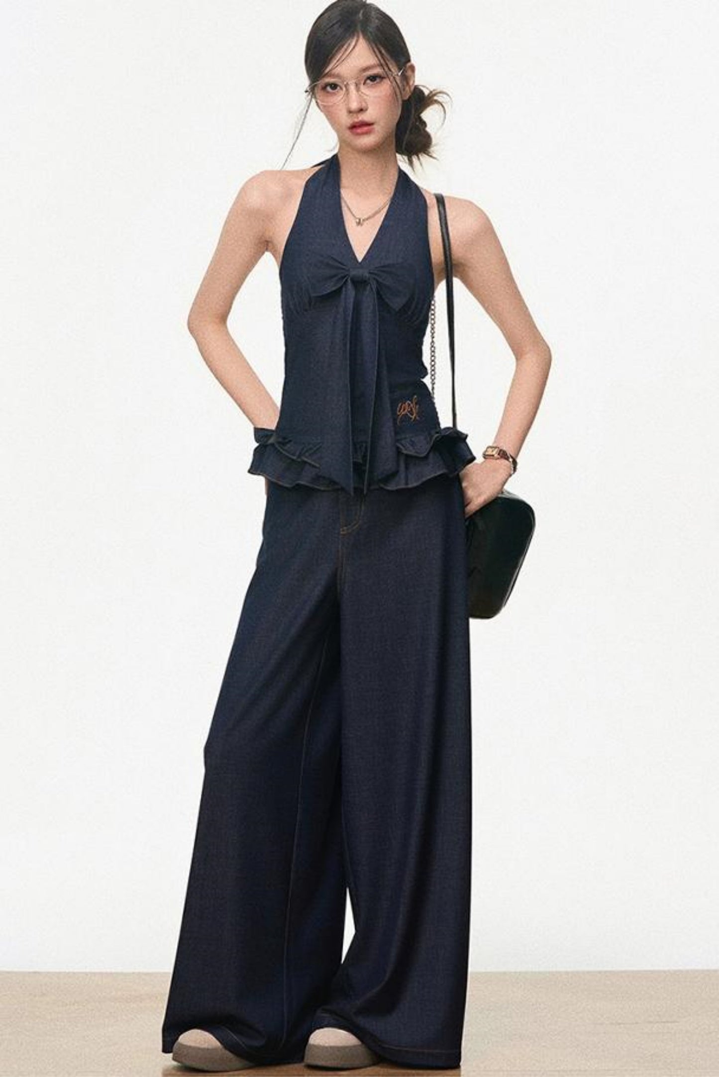 Chic Tencel Denim Suit Set-Up