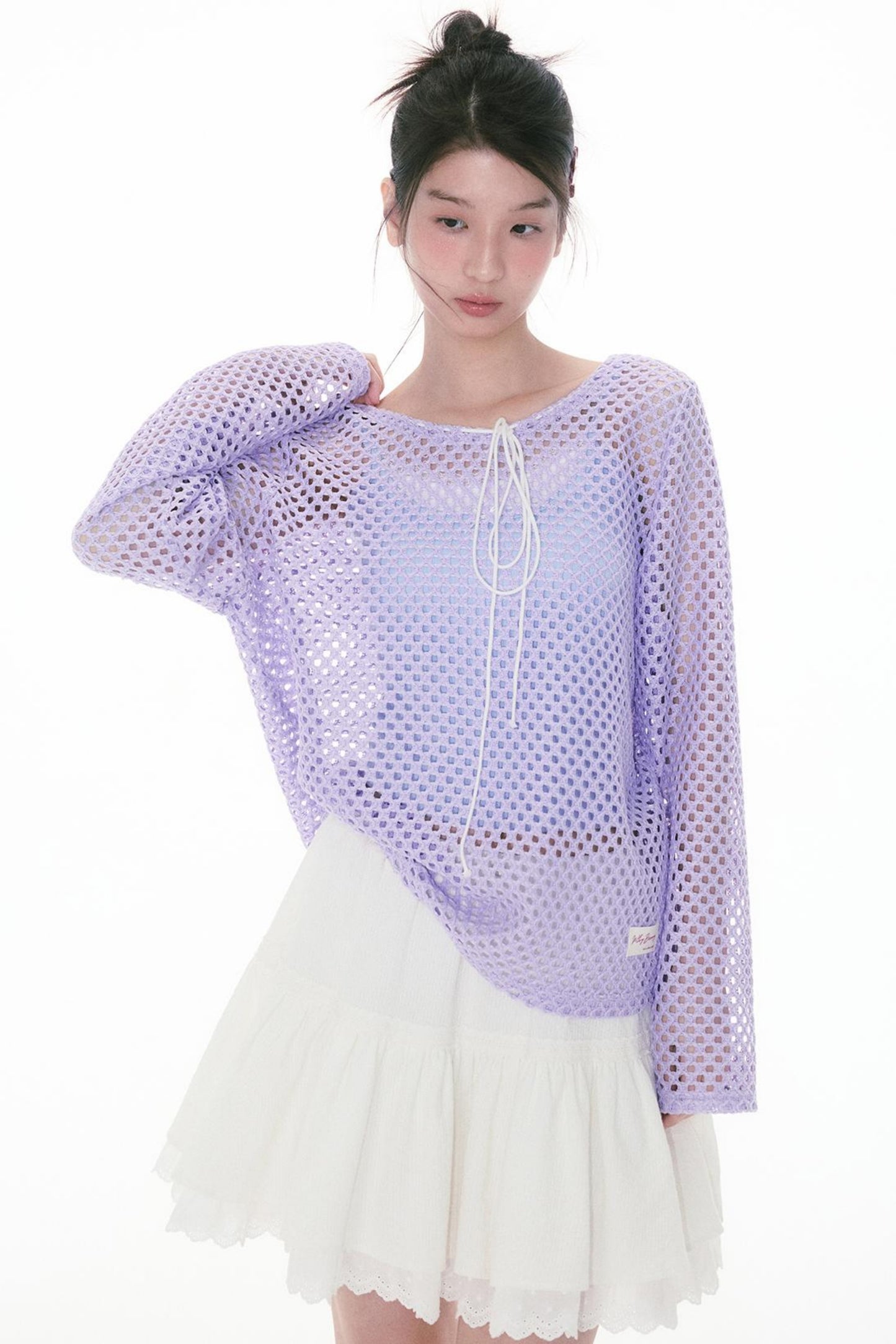 Lightweight Lace Long Sleeve Top