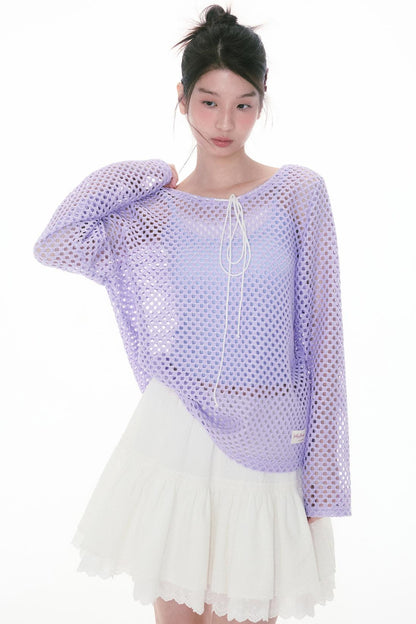 Lightweight Lace Long Sleeve Top