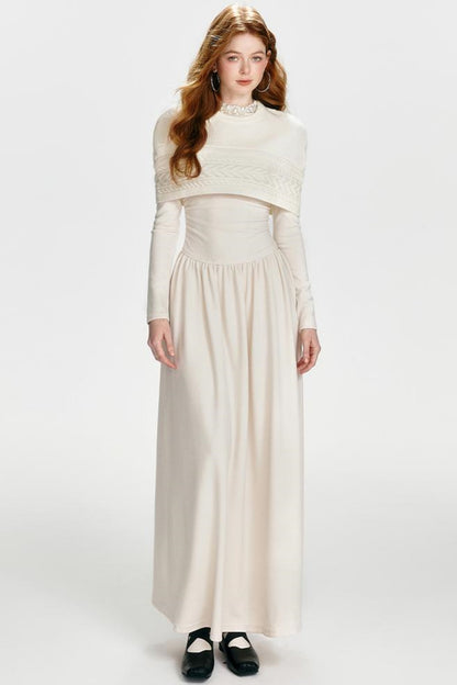 Chic Drawstring Maxi Dress Set-Up