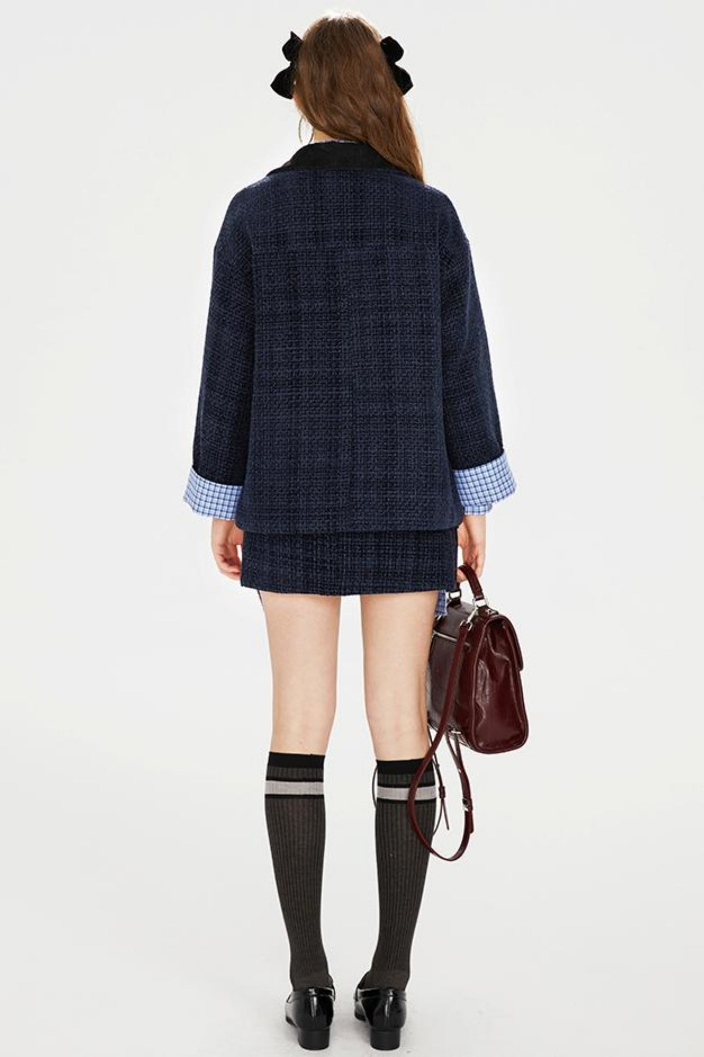 Chic Embroidered Tweed Jacket Set-Up