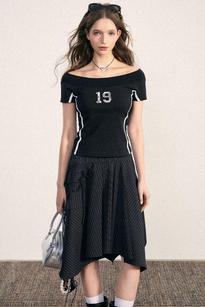 High-Waisted Fishtail Skirt