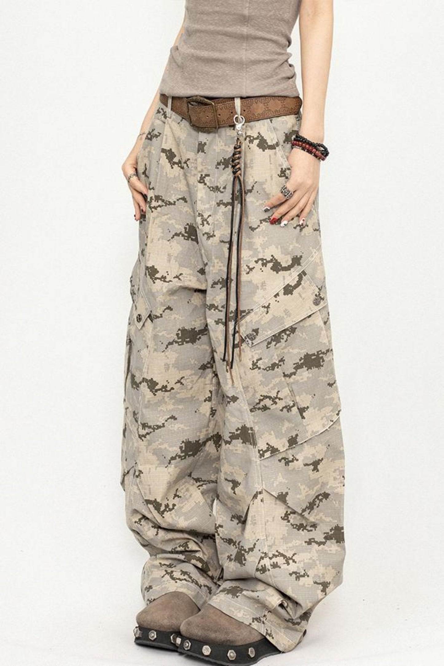 Retro Camo Cargo Pants