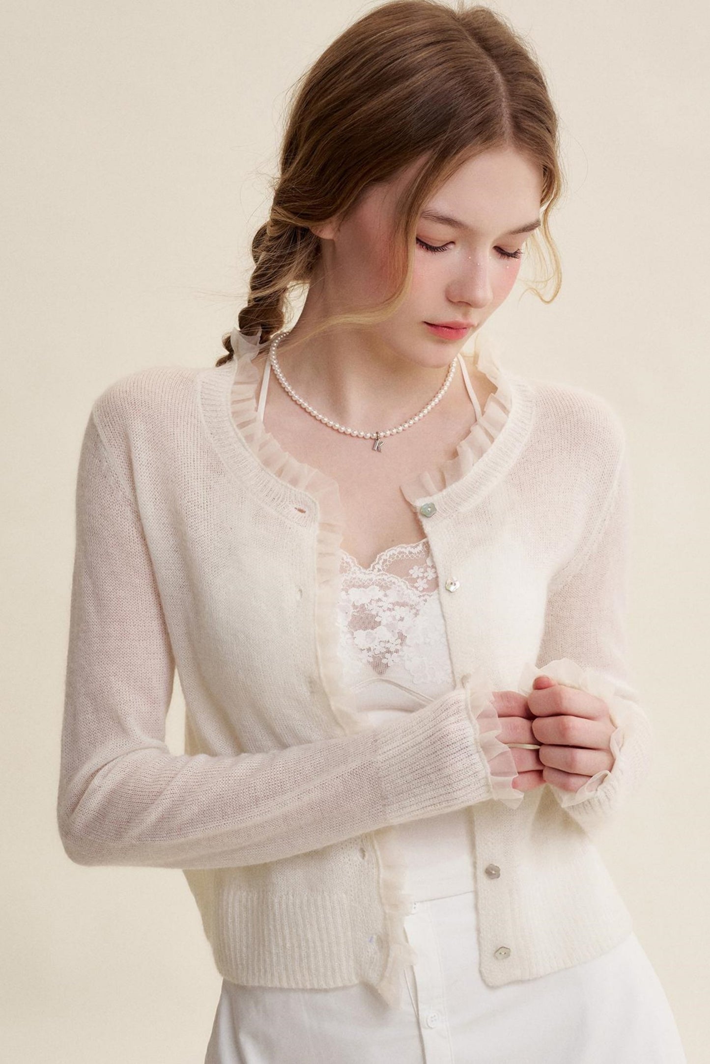 Lace Petal Slim Camisole