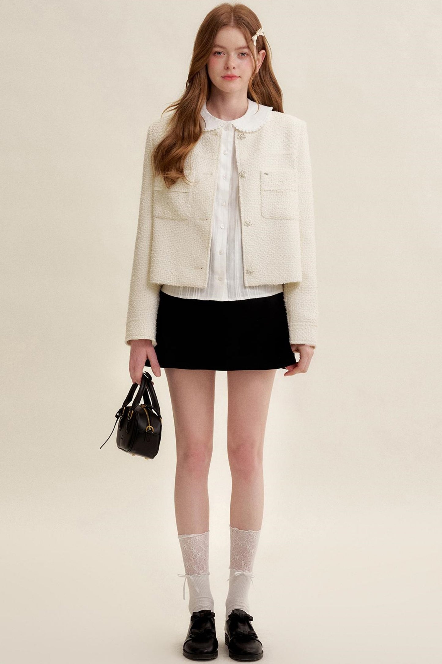 Romantic Floral Tweed Jacket