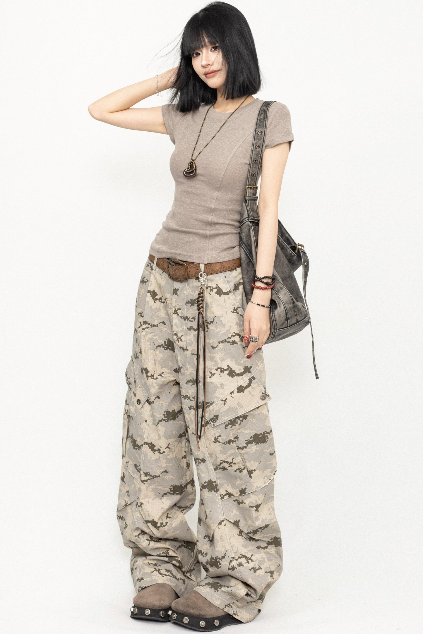 Retro Camo Cargo Pants