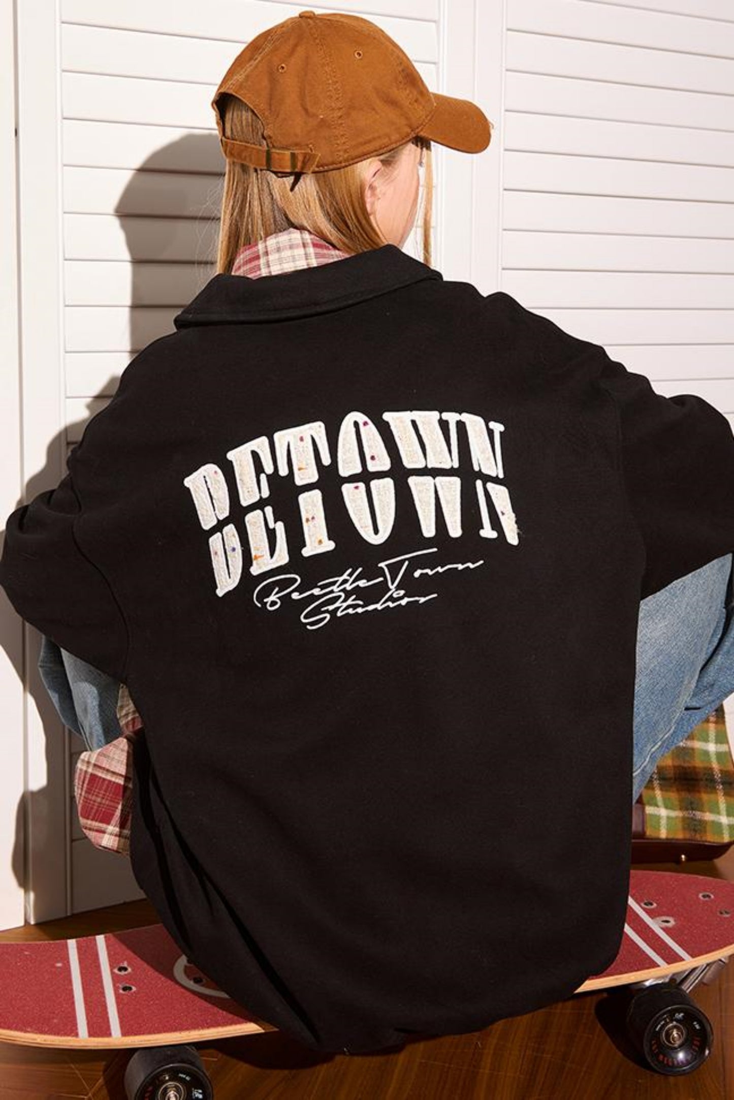 Semi Zip Embroidered Tops