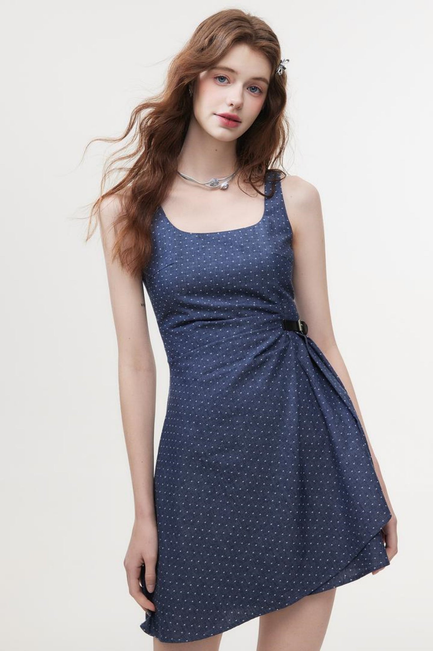 Polka Dot A-Line Dress
